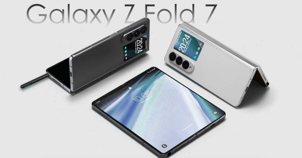 Ảnh concept Galaxy Z Fold 7.