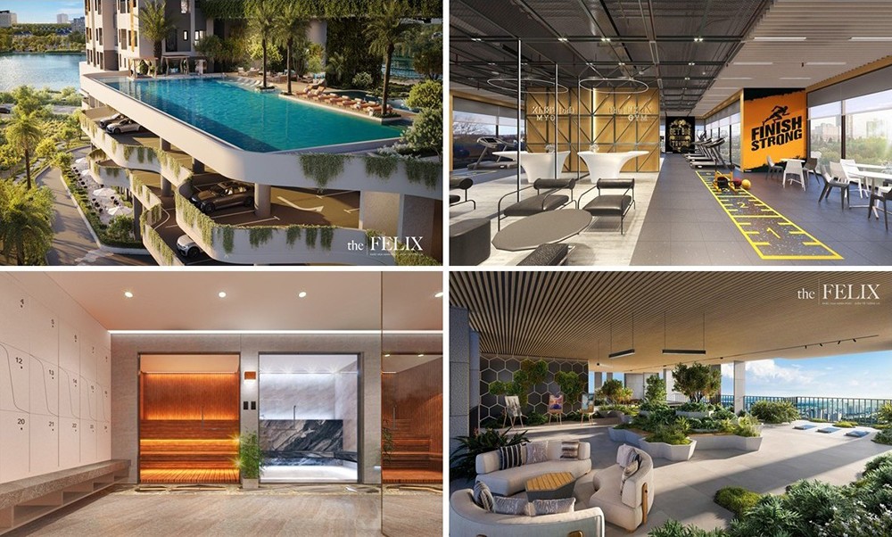 Cư dân The Felix được tận hưởng đặc quyền sống như nghỉ dưỡng mỗi ngày