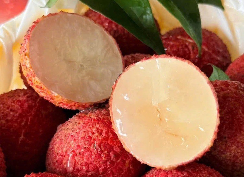 Những quả vải thiều không hạt, trong như thạch đang được chia sẻ rầm rộ trên mạng xã hội.
