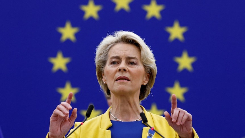 Chủ tịch Ủy ban châu Âu Ursula von der Leyen. Ảnh: Reuters