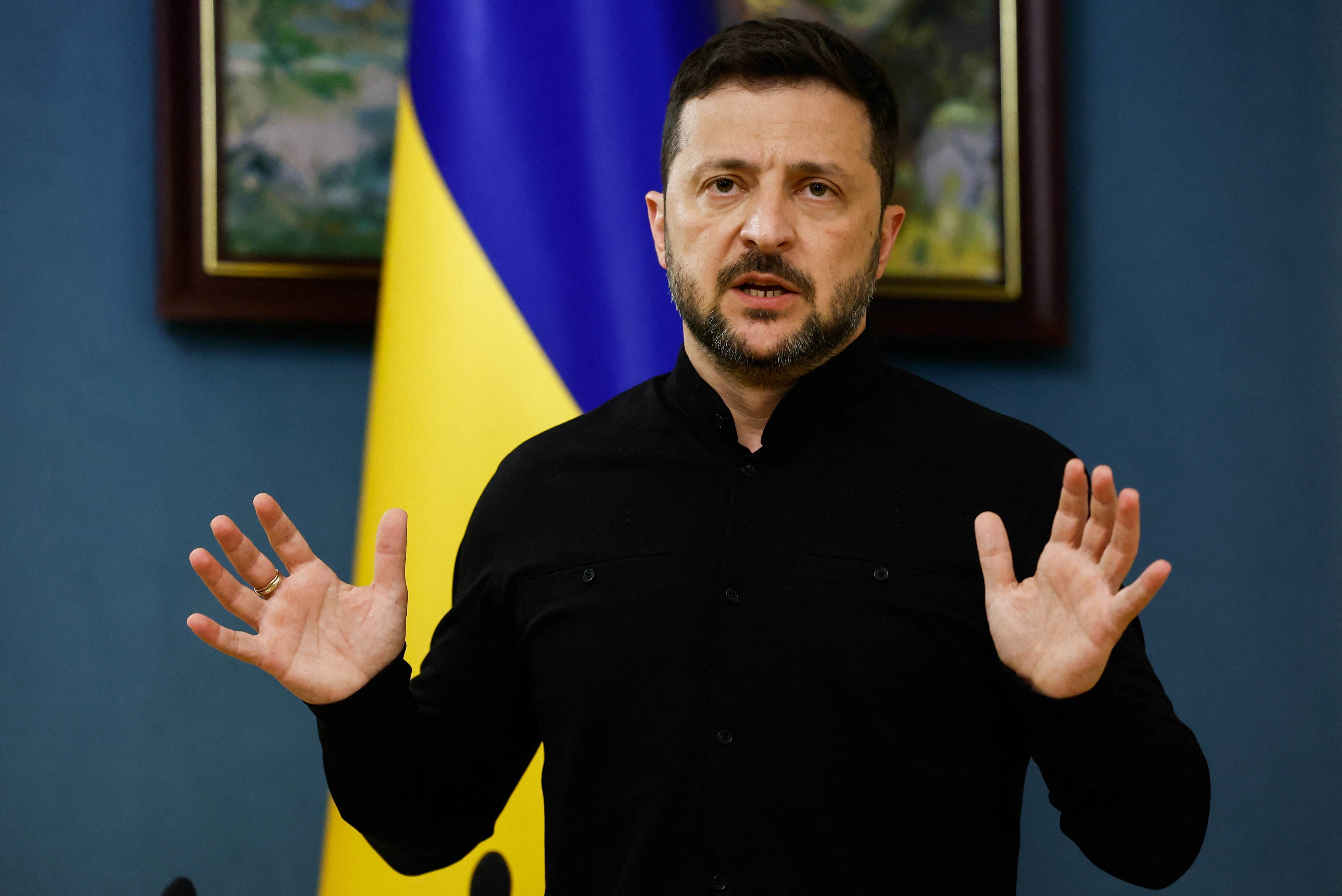 Tổng thống Ukraine Volodymyr Zelensky. Ảnh: Reuters.