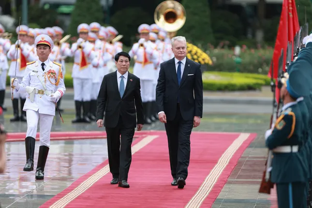 Chủ tịch nước Lương Cường chủ trì Lễ đón Tổng thống Litva thăm chính thức Việt Nam - 5