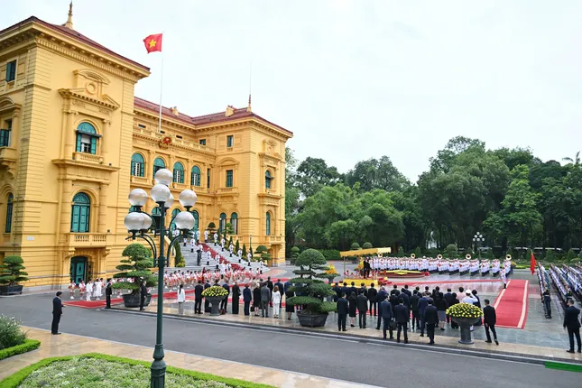 Chủ tịch nước Lương Cường chủ trì Lễ đón Tổng thống Litva thăm chính thức Việt Nam - 2