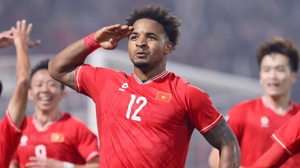 Nguyễn Xuân Son đã chơi rất hay trong màu áo đội tuyển Việt Nam ở đấu trường AFF Cup 2024. Ảnh: ANH PHƯƠNG.
