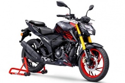 TVS Apache RTR 200 4V 2025 trình làng: Giá ngang Air Blade 160, trang bị "full option"