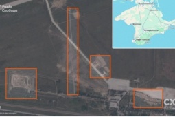 Ảnh vệ tinh hé lộ Nga xây căn cứ cho máy bay không người lái ở bán đảo Crimea
