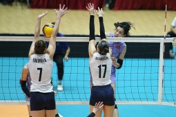 ĐT bóng chuyền nữ Việt Nam lại thắng Kazakhstan: Bích Tuyền tỏa sáng (AVC Nations Cup)