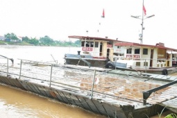 Nối lại cầu phao Phong Châu