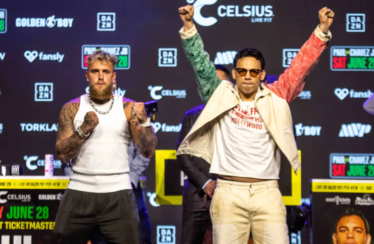 Vào 28/6 tại Mỹ (29/6 giờ Việt Nam) Jake (bên trái) sẽ thượng đài với Chavez Jr (bên phải)