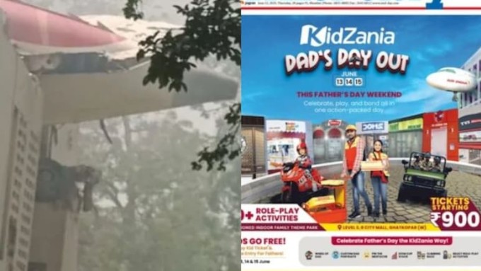 Quảng cáo xuất hiện trên tờ Mid-Day vào ngày 12/6. Ảnh: NDTV