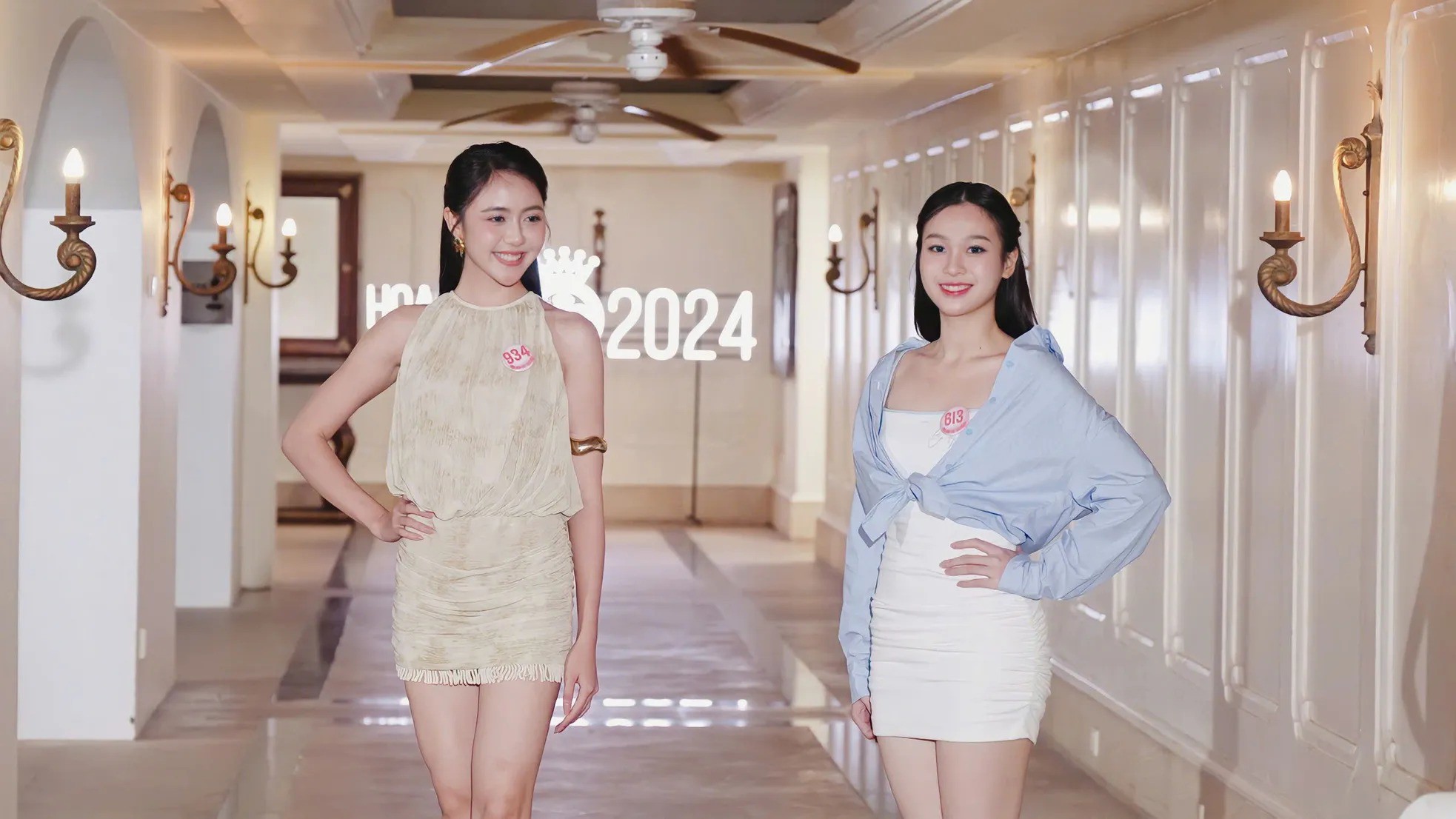 Thí sinh Hoa hậu Việt Nam khoe dáng nóng bỏng với bikini - 2