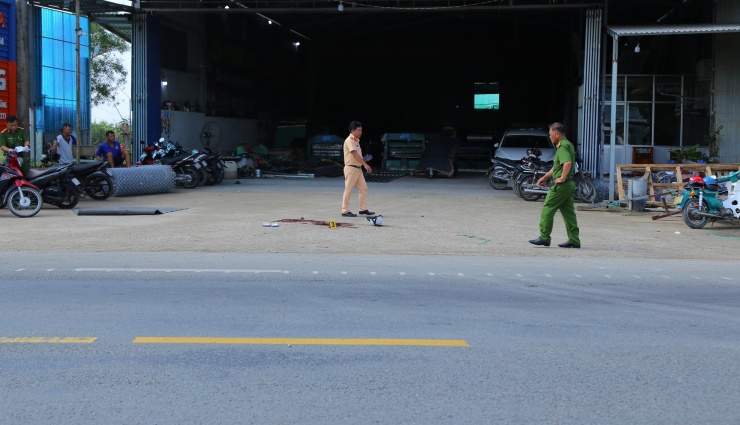 Hiện trường vụ tai nạn. (Ảnh: Trọng Nghĩa).