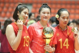 ĐT bóng chuyền nữ Việt Nam lần thứ 3 vô địch giải châu Á, hướng tới HCV SEA Games 33