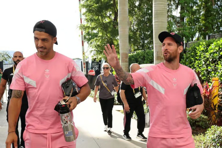 Messi "gây sốt" ngay sau khi có mặt tại sân vận động Hard Rock