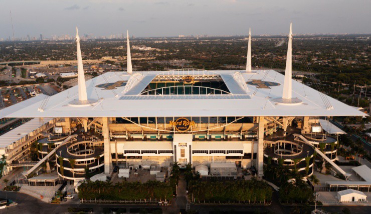 Toàn cảnh SVĐ Hard Rock (Miami, Mỹ), nơi diễn ra lễ khai mạc và trận mở màn FIFA Club World Cup