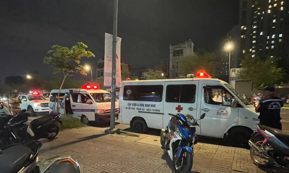 Đến tối ngày 15-6, hiện trường đã được cơ quan chức năng xử lý xong. Ảnh: HT