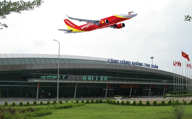 Từ 18h01 hôm nay đến 6h ngày 17/6, Cảng Hàng không Thọ Xuân, tỉnh Thanh Hóa sẽ ngừng tiếp nhận tàu bay. Ảnh minh họa: Photoshop.