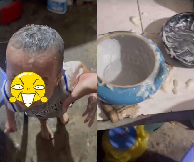 Mới nửa tháng, khối nghỉ hè đã khiến bố mẹ "thở oxi" kêu cứu vì 1001 kiếp nạn: Hết tắm bùn đến lấy mỡ lợn bôi đầu - 1