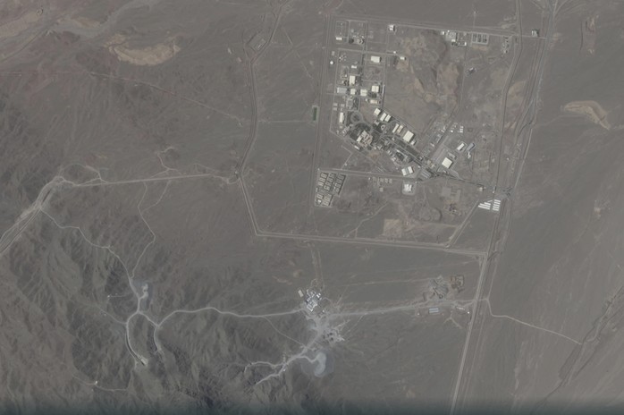 Bức ảnh vệ tinh cho thấy "phần nổi" của cơ sở hạt nhân Natanz lớn nhất Iran - Ảnh: PLANET LABS PBC