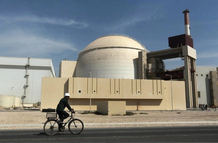 Nhà máy điện hạt nhân Bushehr tại tỉnh Bushehr của Iran - Ảnh: AP