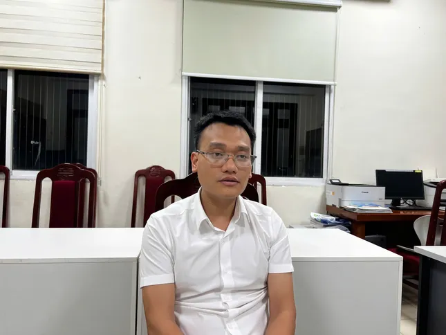 Ông Tuấn tại cơ quan điều tra.