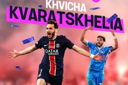 Lập cú đúp kiến tạo giúp PSG thắng đậm Atletico Madrid, tiền đạo Khvicha Kvaratskhelia đắt giá thế nào?