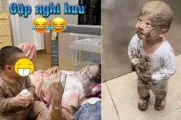 Mới nửa tháng, khối nghỉ hè đã khiến bố mẹ " thở oxi " kêu cứu vì 1001 kiếp nạn: Hết tắm bùn đến lấy mỡ lợn bôi đầu