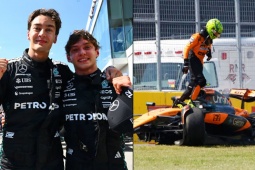 Đua xe F1, Canada GP: Russell đánh bại Verstappen, " gà nhà " McLaren " đá nhau "