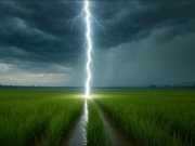 Một người bị sét đánh tử vong khi đang làm ruộng