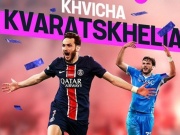 Lập cú đúp kiến tạo giúp PSG thắng đậm Atletico Madrid, tiền đạo Khvicha Kvaratskhelia đắt giá thế nào?