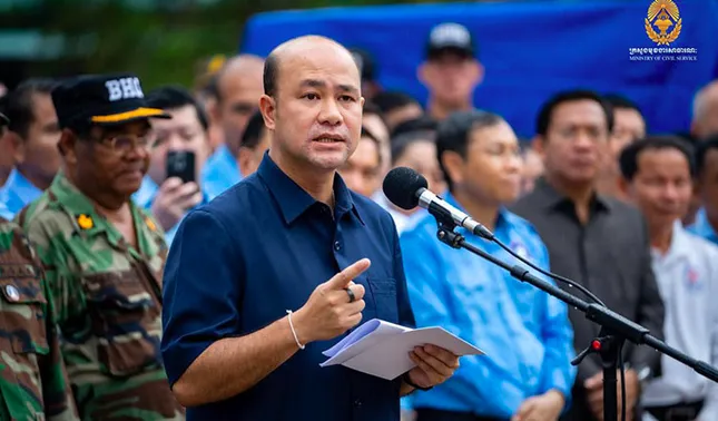 Phó Thủ tướng kiêm Chủ tịch Hội liên hiệp thanh niên Campuchia Hun Many. (Ảnh: Khmer Times)