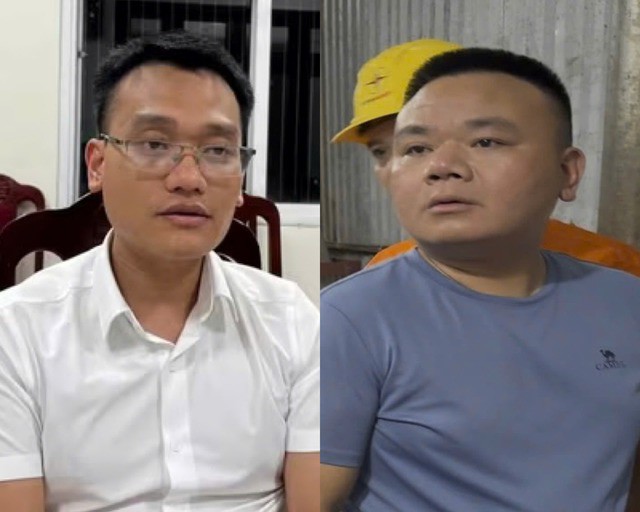 Hai đối tượng Tuấn và Dũng. Ảnh: Công an TP Hà Nội.