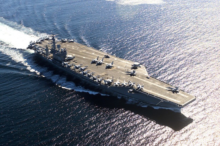 Tàu sân bay hạt nhân USS Nimitz của hải quân Mỹ. Ảnh: Wikipedia.