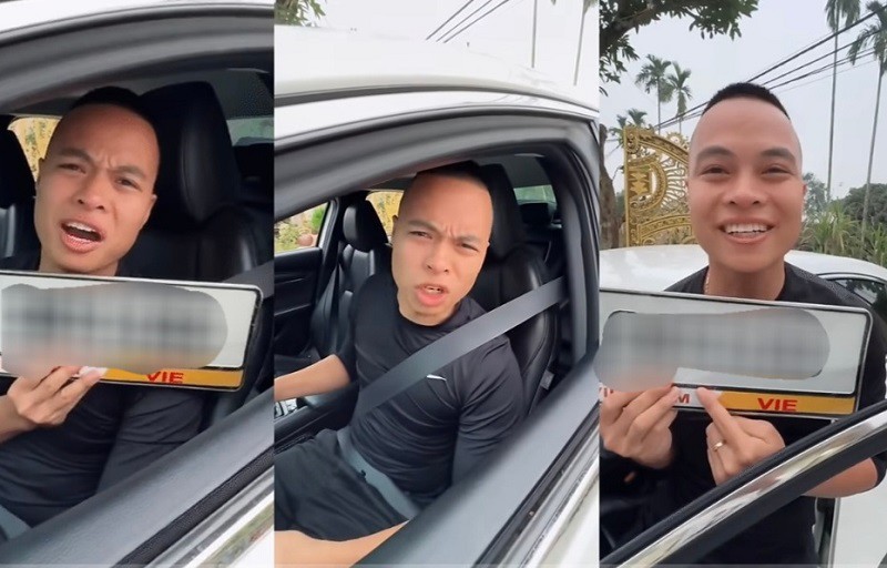 Nổi lên như một hiện tượng mạng xã hội, Hải Sen đã sắm hàng loạt xe sang chỉ trong vòng vài năm. (Ảnh chụp màn hình).