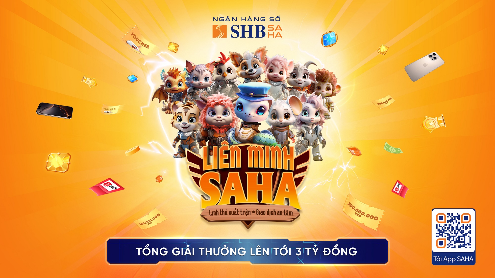 Hàng ngàn phần thưởng giá trị đang chờ đợi khách hàng tại “Liên minh SAHA”