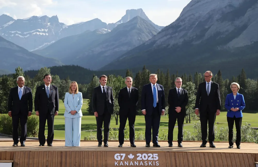 Lãnh đạo các nước G7 tại thượng đỉnh ở Canada ngày 17-6. Ảnh: EPA-EFE