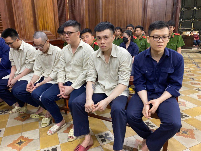Các bị cáo tại toà