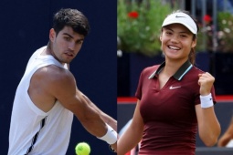 Alcaraz và " họa mi " Raducanu thành 1 cặp: Trai tài gái sắc chờ bùng nổ ở US Open