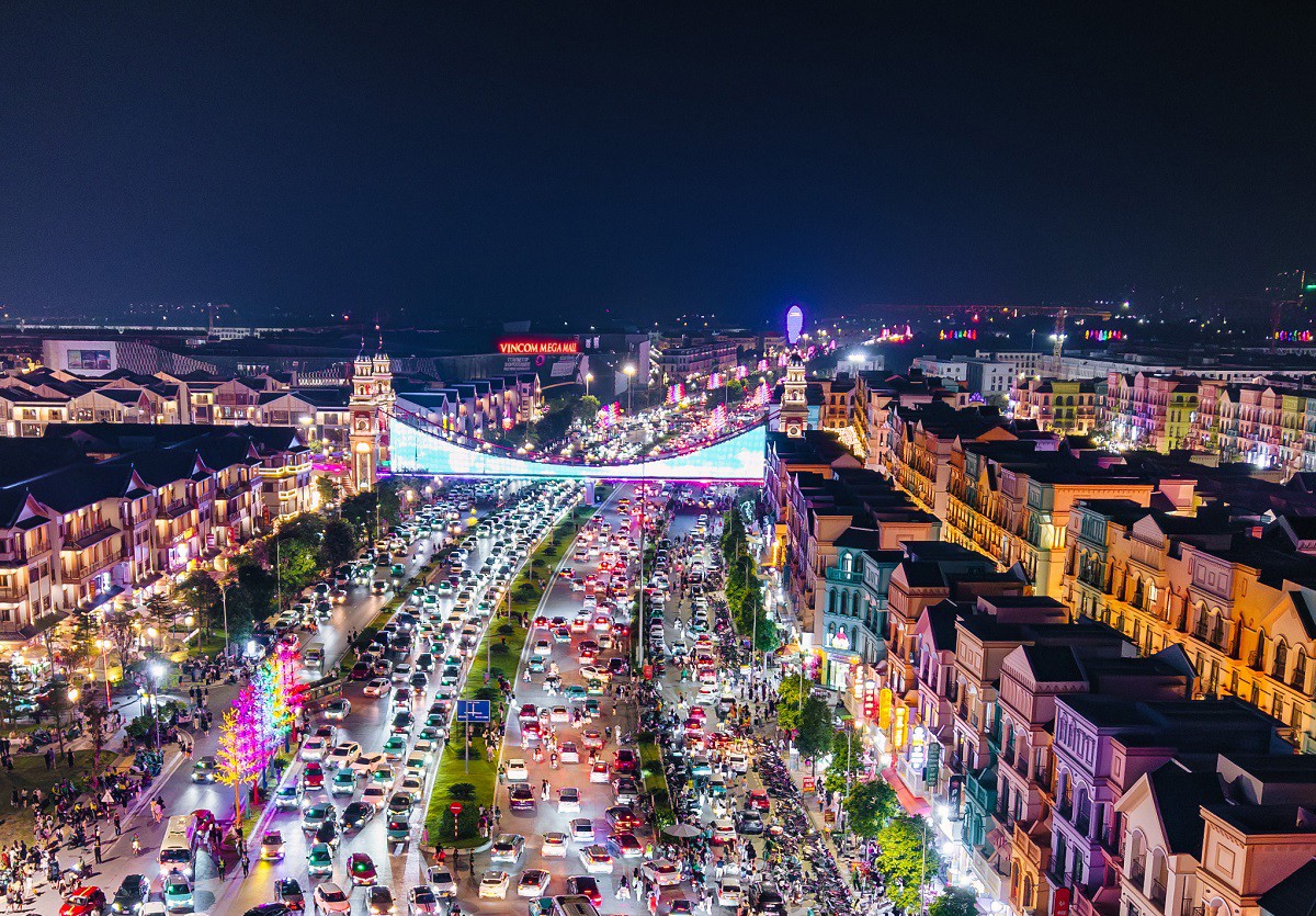 Vincom Mega Mall Ocean City nổi bật tại vị trí trung tâm Ocean City