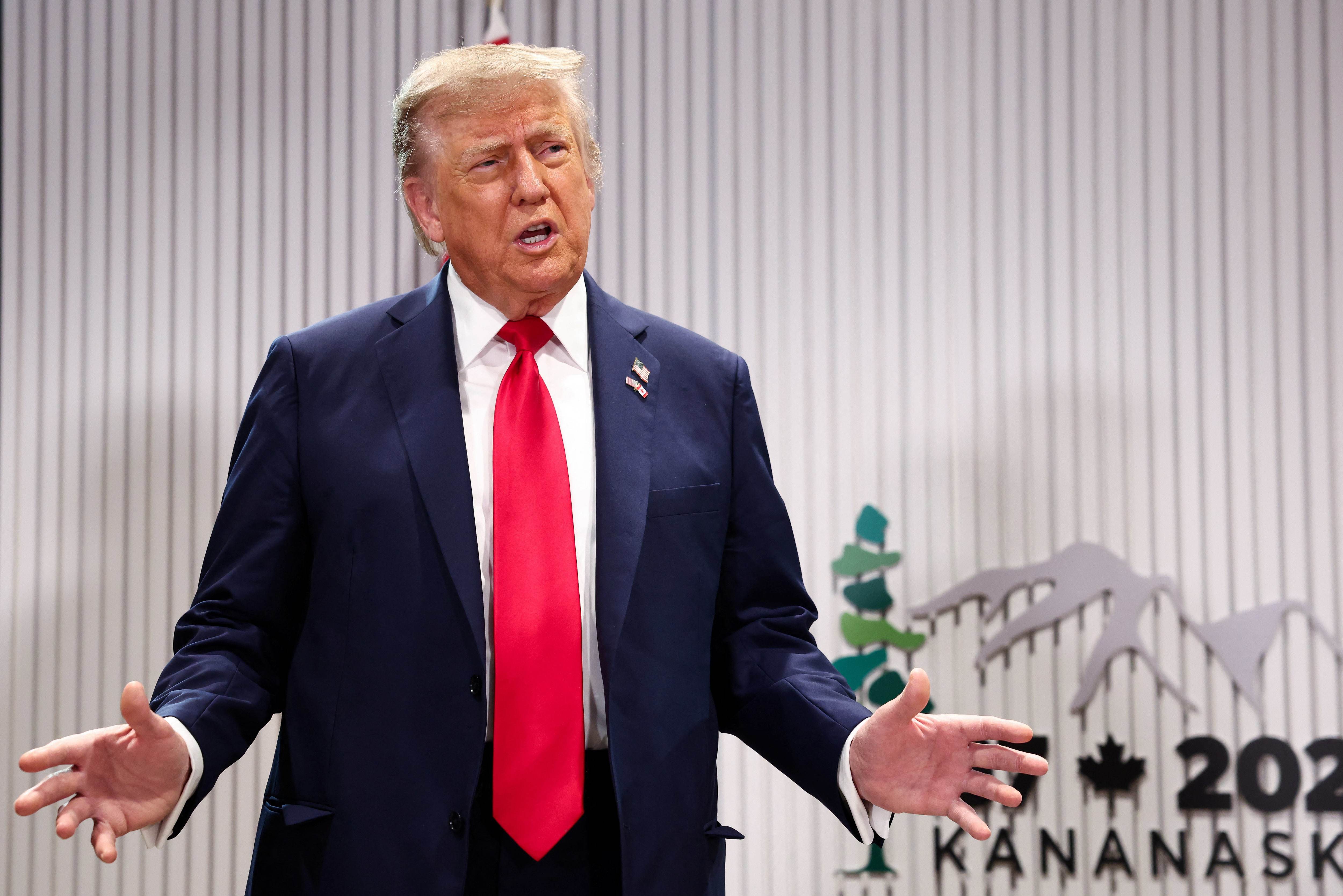 Tổng thống Mỹ Donald Trump đang nghiêng về khả năng Mỹ can thiệp quân sự nhằm vào Iran nhưng vẫn cần thảo luận thêm với các cố vấn. Ảnh: Reuters.