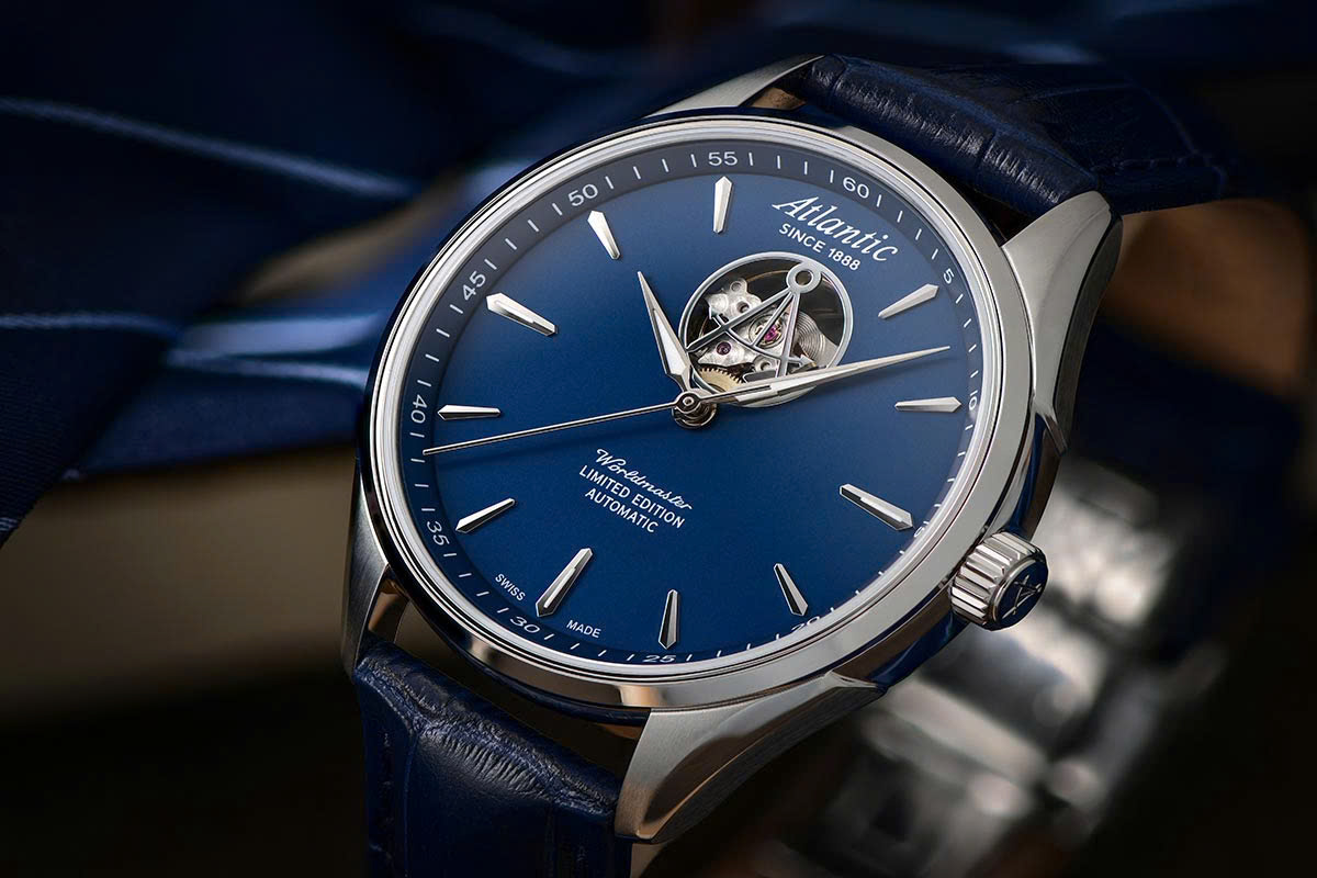 Đồng hồ Atlantic nhập khẩu Thuỵ Sĩ - phiên bản giới hạn toàn cầu với thiết kế thanh lịch cho nam giới.