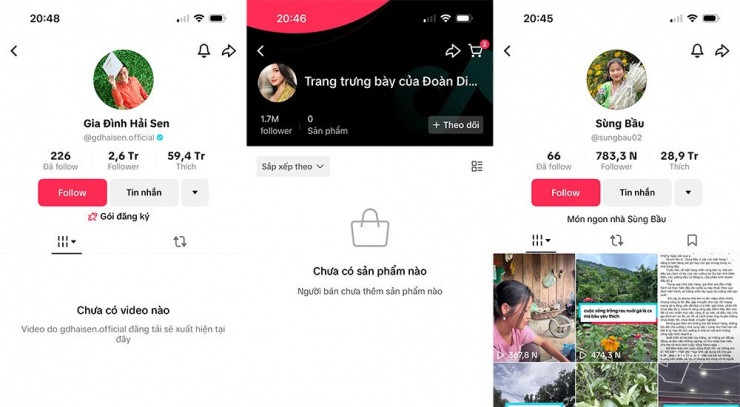 Hàng loạt TikToker đóng giỏ hàng. 