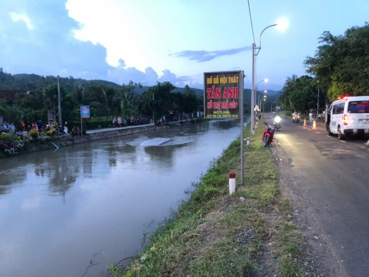 Hiện trường vụ tai nạn.