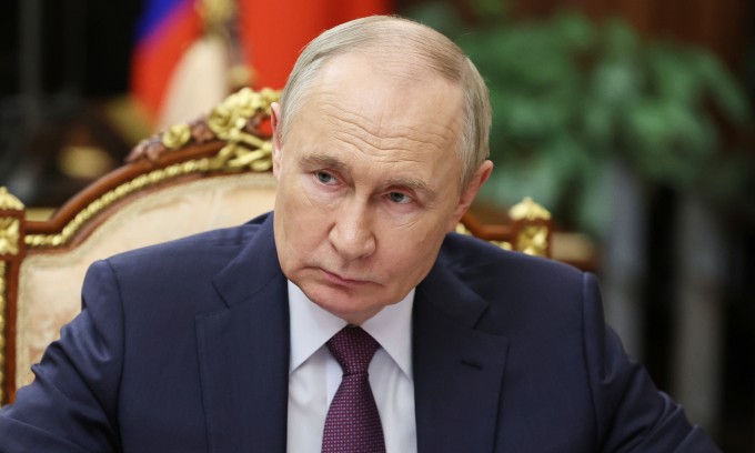 Tổng thống Putin tại Điện Kremlin hôm 16/6. Ảnh: AP