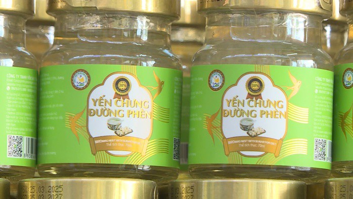 Sản phẩm yến chưng của Công ty TNHH Yến sào Tuấn Dương &amp;TKT