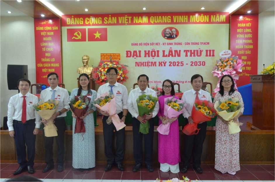 Ban Chấp hành Đảng bộ và UBKT Đảng ủy Viện SR - KST - CT TPHCM nhiệm kỳ 2025 - 2030