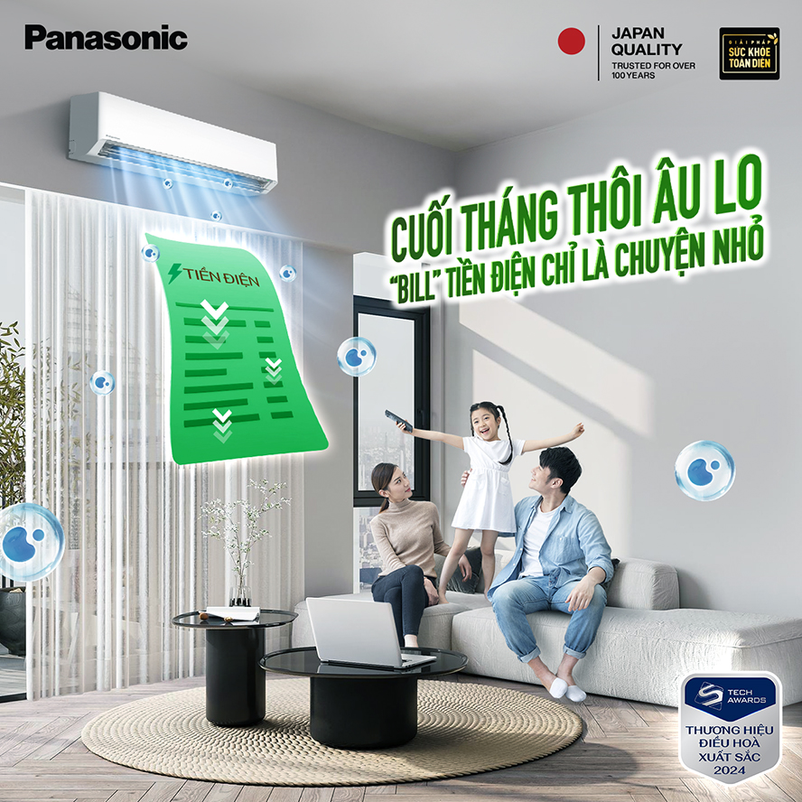 Panasonic điều hòa không khí mát lành, còn ví tiền thì vẫn được 'giữ nhiệt' đều đặn