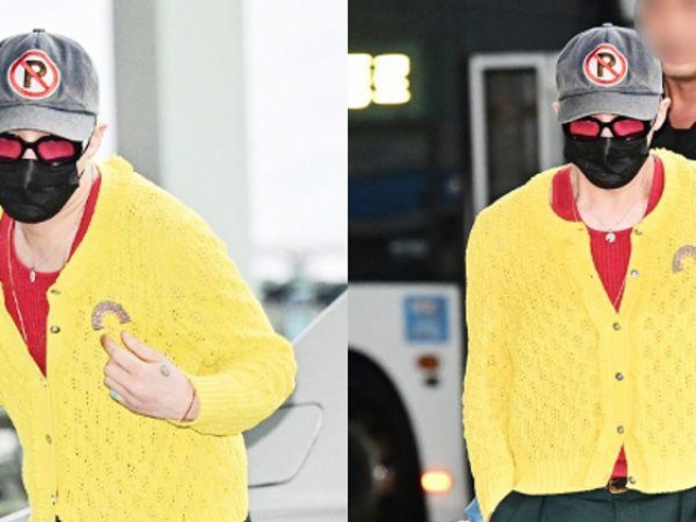 G-Dragon mặc áo đỏ - vàng khởi hành sang Việt Nam, đúng là sự tinh tế của 1 “ông hoàng Kpop“