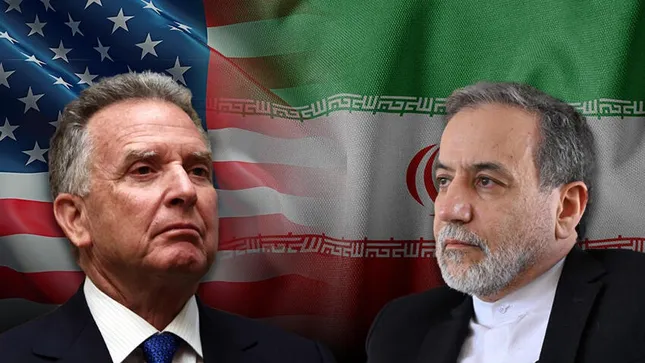 Đặc phái viên Mỹ về Trung Đông Steve Witkoff và Bộ trưởng Ngoại giao Iran Abbas Araqchi. (Ảnh: Ynet)