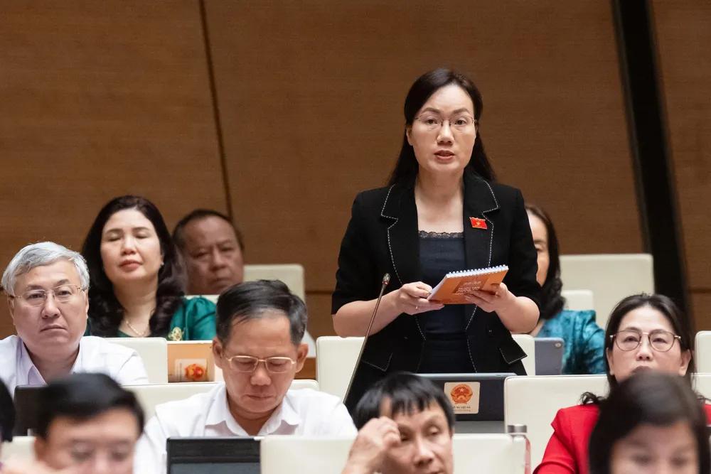 Đại biểu Đỗ Thị Việt Hà (Bắc Giang). Ảnh: PHẠM THẮNG